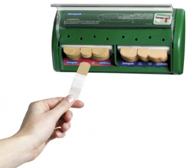 Salvequick Pflasterspender gefüllt 19 x 4 x 11 cm Pflaster Holthaus 95 Pflaster